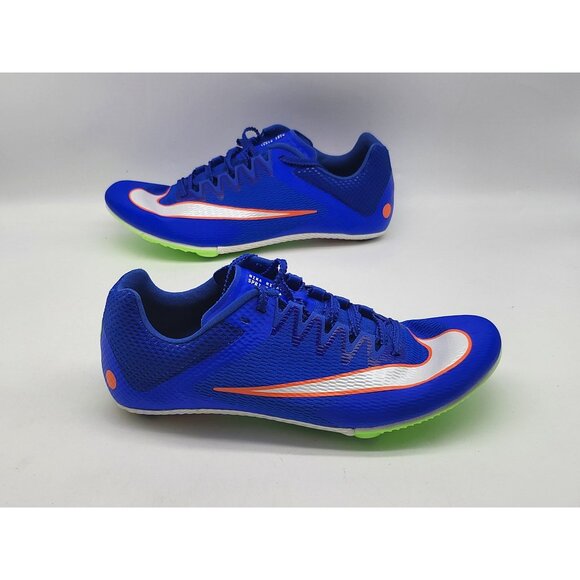 Nike Zoom Rival Sprinter Track Spikes Racer Blue‎ Lime DC8753 401 Mens Size 12 - Picture 4 of 9